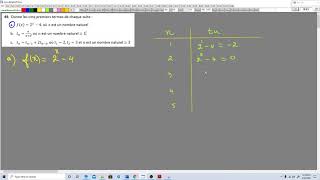 49 1 Comment trouver les termes d'une suite a partir de son equation