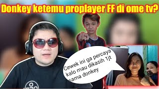 Donkey jadi sugar daddy di ome tv bagi² uang 1jt!! Cewek ini mau di kasih malah ga percaya!!