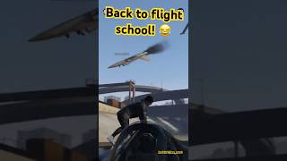 He needs better flight lessons! #gta #stunt #fail #airplane