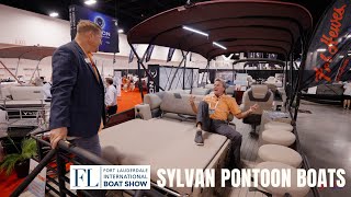 2023 Sylvan Marine Tritoon Boats, L-3 DLZ BAR Walkthrough and Features