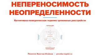 Непереносимость Неопределенности при тревожных расстройствах — Когнитивная модель (Ярослав Исайкин)