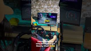 Drifting Bumblebee using Logitech g29 Steering #drift #needforspeedheat#logitechg29 #drifting#games