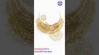 Jewellery Set for Women | 1 Necklace + 1 Pair of Earring + 1 Maangtikka