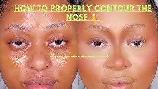 HOW TO PROPERLY CONTOUR THE NOSE AND MAKE IT THINY