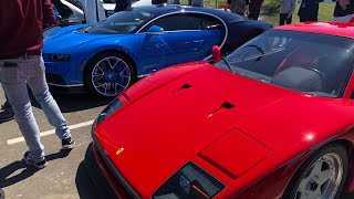 Bugatti Chiron and Ferrari F40 Walkaround