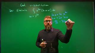 Integrate using u-substitution and logarithmic differentiation