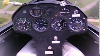 My First Flight in a single seater (SZD‑51-1 JUNIOR) Take UP slack at 09:52