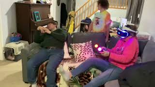 Wife freaks out VR. Wait till the end...!