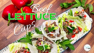 *NEW* 🌸Spring 🌸 Recipe: Ground Beef 🥬 Lettuce Cups - Quick & Easy - Crowd-Pleaser - Budget Friendly