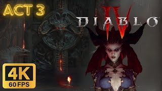 Diablo IV - Werebear & Wolves Druid Act 3 (4K60FPS No Commentary World Tier 2)