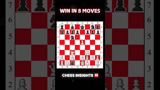 Win At Chess in Just 8 Moves🔥#chess #chessgame #shorts