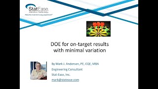 DOE for on target results with minimal variation