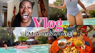 VLOG: I’M A GRADUATE 👩🏾‍🎓 🥂✨| CELEBRATE WITH ME | BRAAI WITH MY FRIENDS 💃🏾