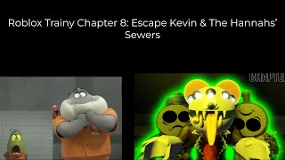 AAAAH!!! A RAT TRAIN & TWIN TRAINS! Roblox Trainy Chapter 8: Escape Kevin & The Hannahs’ Sewers