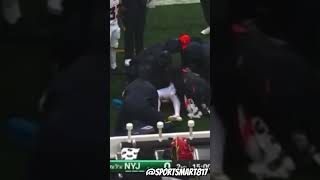 Football player collapse after big HIT! 🙏#youtube #youtubeshorts #sports