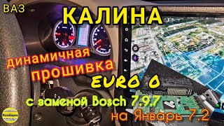 Прошивка ВАЗ Калина  1.4, 16 клапанов. Замена ЭБУ Bosch 7.9.7+ на Январь 7.2 с динамичным ПО евро-0.