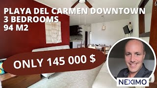 Great 3 bedrooms in the center of playa del Carmen next to the beach. Only 145 000 $