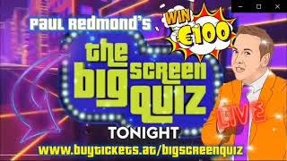 Wednesday Evening's Big Screen Quiz LIVE at 7:45