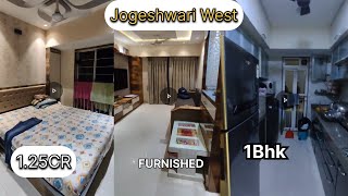 1.25cr furnished spacious 1BHK apartment sale in Jogeshwari East Thakur nagar #homedecor  #hometour