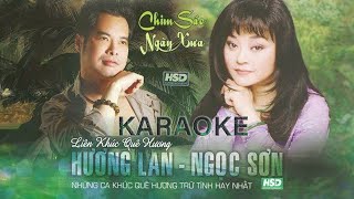 Karaoke Liên Khúc Chim Sáo Ngày Xưa - Hương Lan, Ngọc Sơn (BEAT GỐC)