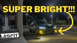 Evo X LasFit SWITCHBACK fog light install - You SHOULD do this too