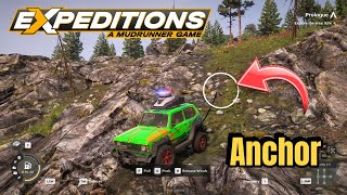 Narrow Hill Ride With Anchor Support - Expeditions A MudRunner Game