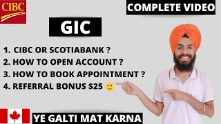 GIC || CIBC GIC || GIC FOR CANADA || CIBC GIC ACCOUNT || REFERRAL BONUS $25 ||