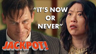 Noel (John Cena) Saves Katie (Awkwafina) From Both A Yoga & A Karate Class | Jackpot!