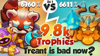 Nerf got TREANT BAD? 6760% vs 6611% | PVP Rush Royale