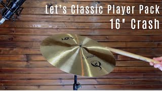 Symrna Cymbals - Let's Classic Player Pack - 16" Crash