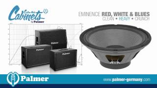 Palmer Custom Made Cabinets with Eminence red white & blues speaker-chassis