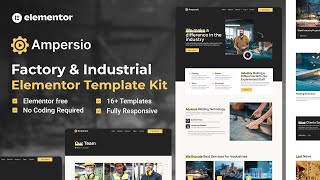 How to Create a Factory & Industrial Website Using Elementor FREE