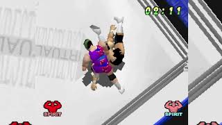 Lex Luger vs Rick Steiner - WCW vs. the World (PS1 - Gameplay)