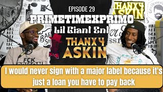 PrimetimeXPrimo: Being signed to his father label Lil Giants; Top 5 Philly rappers, Master P & Romeo