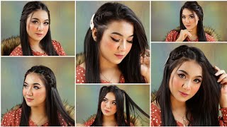 6 Easy Hairstyles For Girls || ৬ টি সহজ হেয়ারস্টাইল মেয়েদের জন্য  || Open Hairstyles