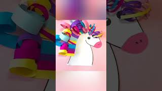 Unicorn Rainbow craft ideas/Fun craft for kids #ideas #craft #unicorn #art#shorts #ytshorts