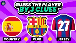 GUESS THE PLAYER: NATIONALITY + CLUB + JERSEY NUMBER | QUIZ FOOTBALL 2024 | FOOTBALL QUIZ CITY