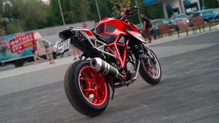 Так звучит KTM 1290 Super Duke R с водопроводной трубой вместо выхлопа