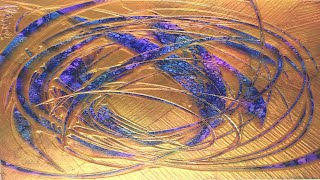 Meditation Wheel «Scratch Art Technique» abstract painting Demonstration | #shorts