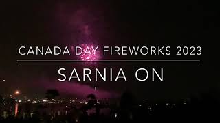 Canada Day 🇨🇦 2023 fireworks | Sarnia Ontario |