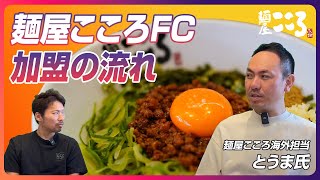 麺屋こころのまぜそばFCのフランチャイズ加盟までの流れ｜ラーメンFC＆開業支援★キンキンラーメン