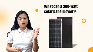 What can a 300-watt solar panel power?