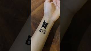 Unique BTS Henna Tattoo💜🫶 #mehndi #tattoo #bts #btsarmy