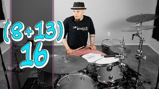 Drumming an (8+13)/16 Mixed Meter Groove