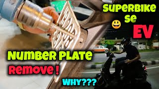 Superbike Number plate Remove !!!! 🤦‍♂️ #dailyvlog #motovlog #automobile #lucknowcity #motovlogger