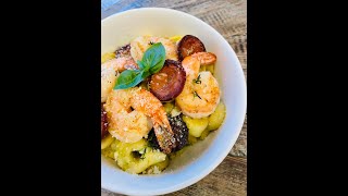 Pesto Tortellini with Shrimp & Andouille from Tabetha’s Table