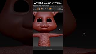 Cute Rabbit character modelling ||Polycorn Studio #shorts #3dmodeling #3dsculpting