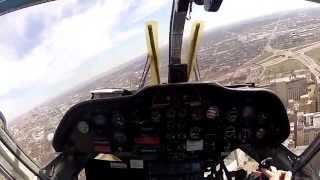 BK117 Take Off Arch Base Cockpit View