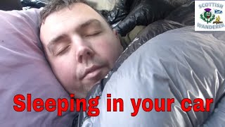 Wild Camping Scotland - Car Camping Sleeping In My Car