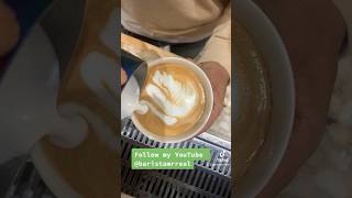 2 wings Swan latte Art, baristamrreal